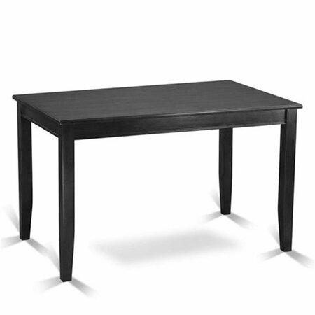 WOODEN IMPORTS FURNITURE BU-T-BLK Buckland Counter Height Rectangular Table - Black BUT-BLK-T